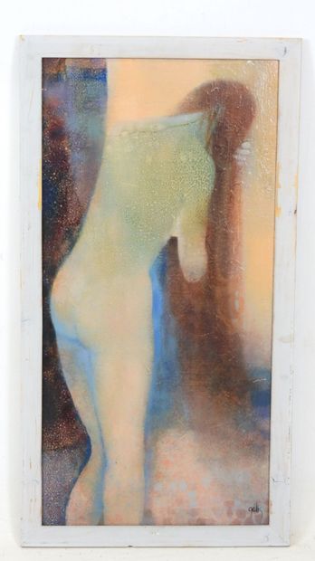 Daniel GELIS (born 1942). Nude woman at the...