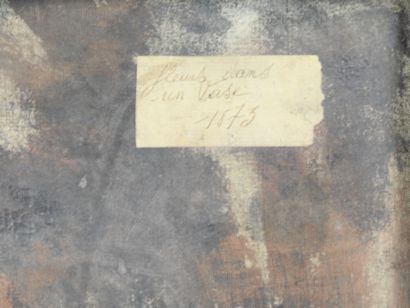 FRENCH school of the late 19th century. Flowers...