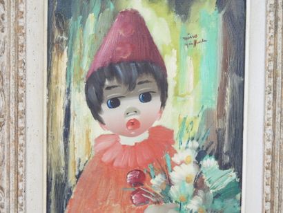 Nino GUIFFIDO (XX) : Portrait d'enfant au...