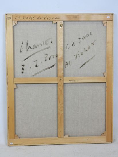 Roland CHANCO (1914-2017): La Dame au Violon....