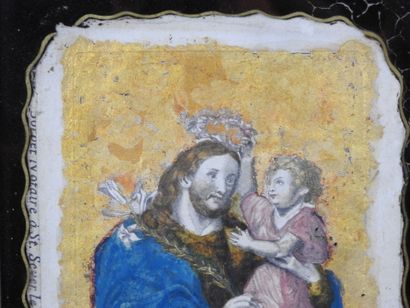 RELIGIOSA. Saint Joseph and Child. Engraving...