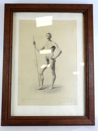 Georges MONTENEZ (1873-1930) : Nu masculin....