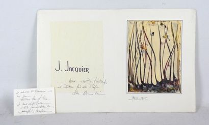 Jacqueline Jacquier (1930-2020) : Paysage....