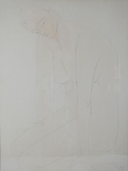 Manfredo BORSI (1900-1967). Female nude....