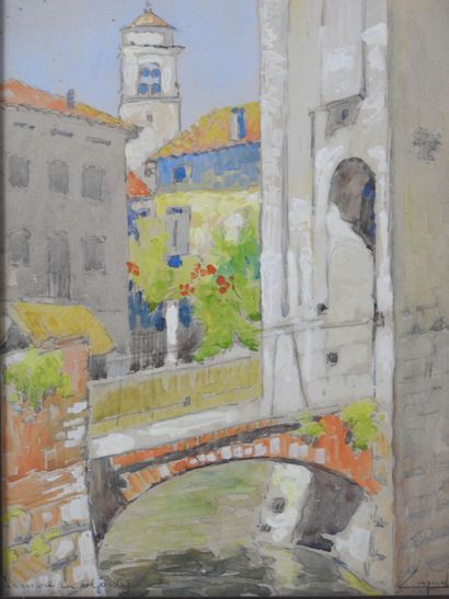 Ecole FRANCAISE du XXème siècle. Sirmione...
