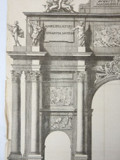 Ecole ITALIENNE du XVIII siècle. Arc impérial...