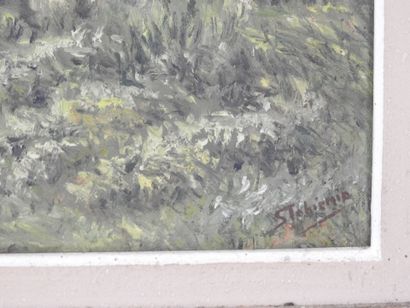 S. TOBIEMIO (20th). Nature landscape with...