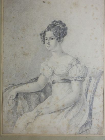 19th century SWISS SCHOOL: Portrait of a...