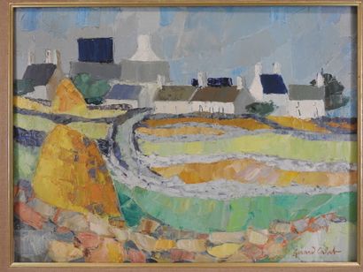 Gérard CALVET (1926-2017): Environs d'Audierne....