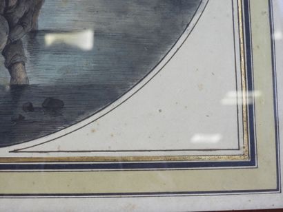Ecole ITALIENNE du XIXème siècle : Scène...