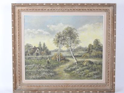 S. TOBIEMIO (20th). Nature landscape with...