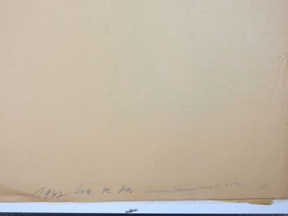 Roland CHANCO (1914-2017): Nu de Dos. Dessin...