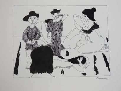 Roland CHANCO (1914-2017): Sept Personnages....
