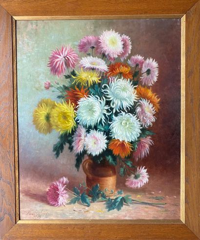 NARCISSE RABIER: Oil on canvas depicting...