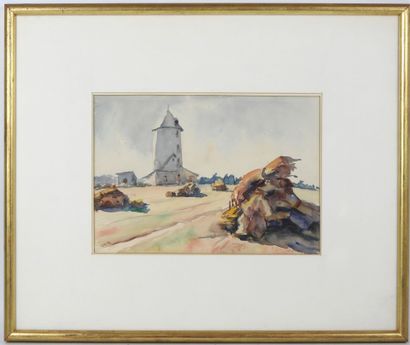 André DUCULTY (1912-1990). The old mill -...