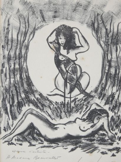 Jean LECORSE (XXe). Le rêve. Estampe. Épreuve...