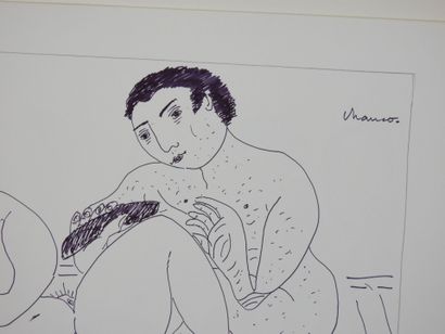 Roland CHANCO (1914-2017): Homme et Femme...