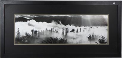 Paysage. Impression d'après photographie....