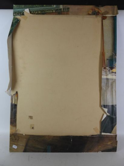 LARING - Affiche d'exposition 1984 - fixée...