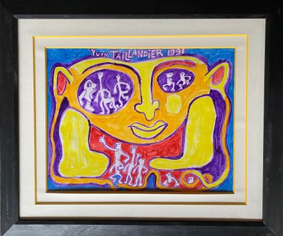 YVON TAILLANDIER (1926-2018) : Acrylic on...