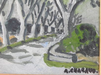 Auguste CHABAUD (1882-1955). L'allée des...