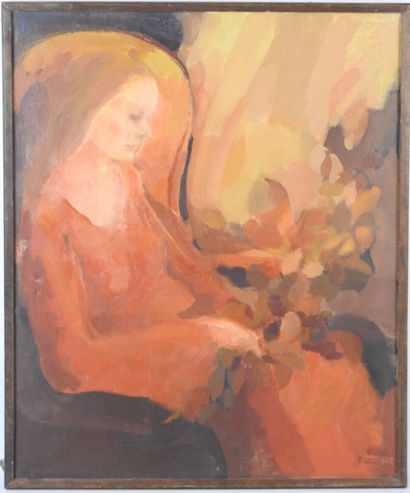 Élisabeth STENNE (XX-XXIth). Sleeping woman....