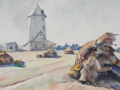 André DUCULTY (1912-1990). The old mill -...