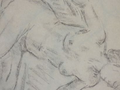 Roland CHANCO (1914-2017): Nu de Femme. Dessin...