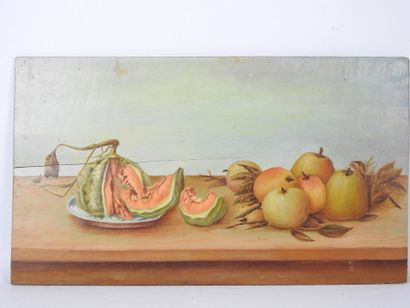 20th century FRENCH school. Landscape with...