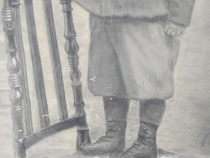 A. MARTIN (XIX-XXth). Portrait of a child...