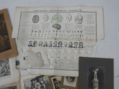 ENV. 30 GRAVURES : dont phrénologie physiognomie...