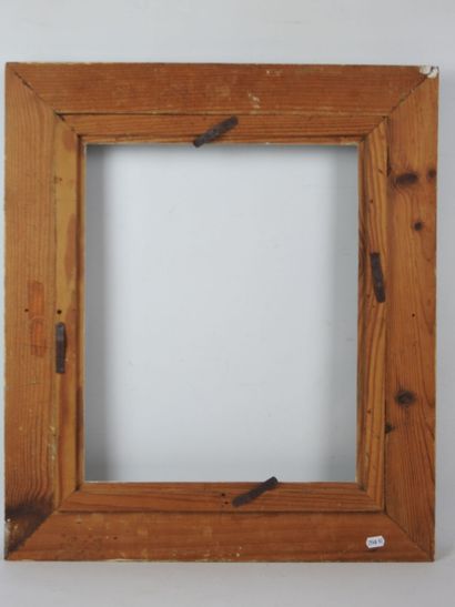 BARE FRAME in patinated wood. 59 x 52 - 34...