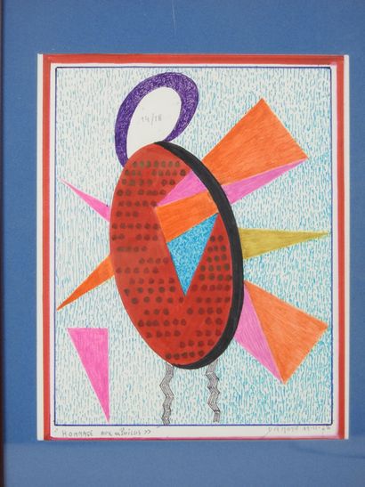 Julien DAMOYE (1892-1977). 14/18 Tribute...