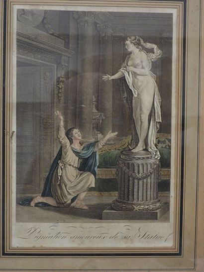 TWO COLOR ENGRAVINGS: Pigamlion. 57 x 45...