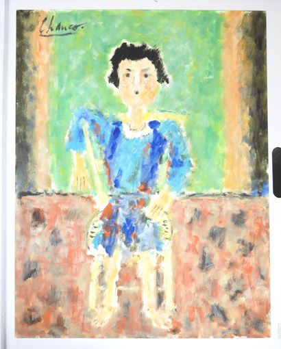Roland CHANCO (1914-2017): Marjorie. Huile...