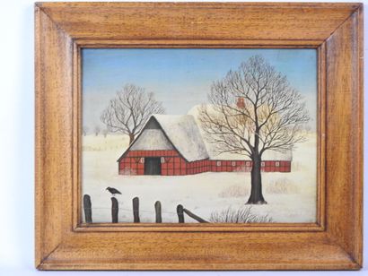 Helen CRILLO (XXe). Elégante. Huile sur papier...