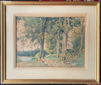 PAUL-ÉMILE LECOMTE (1877-1950) Peintre officiel...