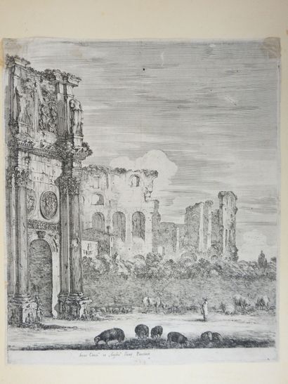 Adam PERELLE (1638-1695), d'après. Arc de...
