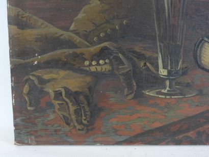 ROCCINE (19th): Still life with bouquet of...