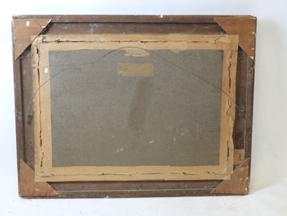 GOURJON (XX-XXIe) : Paysage. Pastel. Signé...