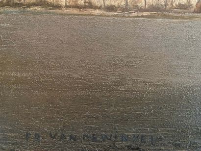 FRANS VAN DE WINKEL (1923-1987) : Huile sur...