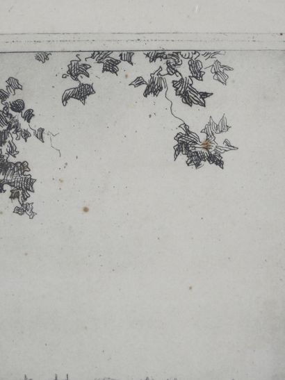 Marcelle BERT (20th). Dancer. Etching with...