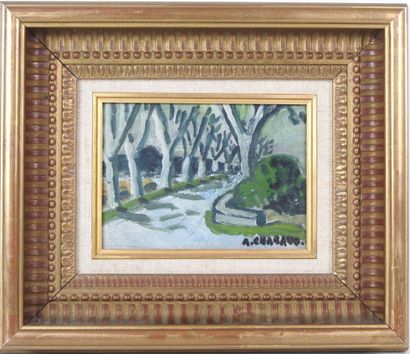 Auguste CHABAUD (1882-1955). L'allée des...