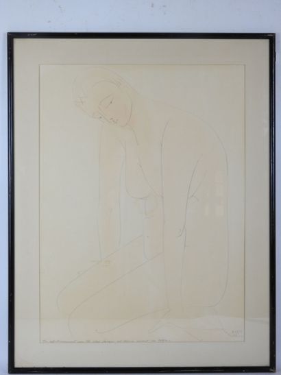 Manfredo BORSI (1900-1967). Female nude....
