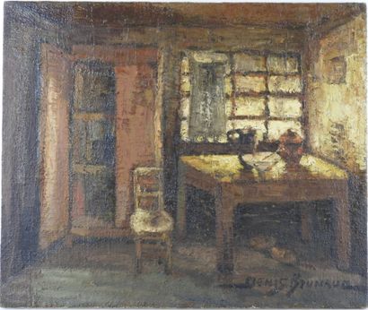 Auguste DENIS-BRUNAUD (1903-1985) : Le pichet...