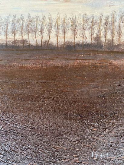 FRANS VAN DE WINKEL (1923-1987) : Champ labouré...