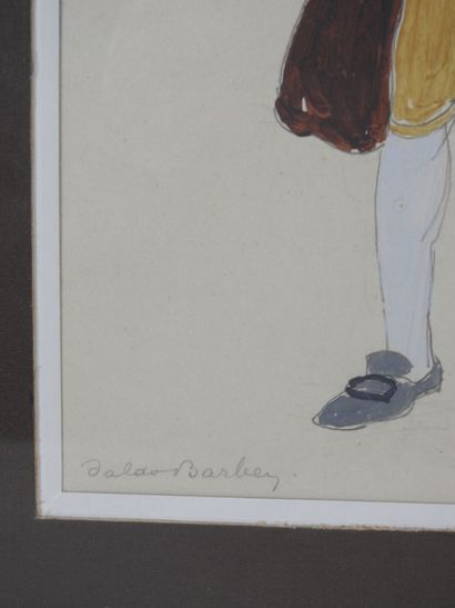 Louis VALDO-BARBEY (1883-1965). Gregorio...