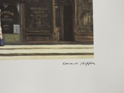 Edward HOPPER (1882 - 1967) d'après: Sunday...