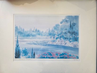 Gerhard HEINRICH (20th).
Winter.
Watercolor...