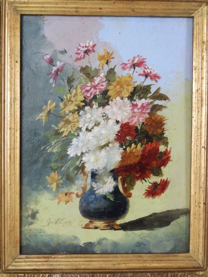 Ecole du XXème siècle : Bouquet de fleurs....